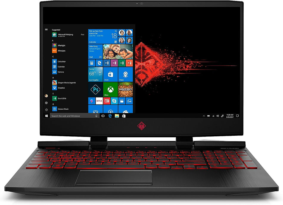 HP OMEN 15.6" FHD I7-8750H 12GB 1TB HDD 128GB SSD GTX 1050 Ti - Shadow Black Like New