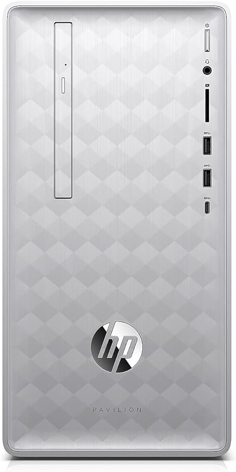 HP Pavilion Desktop i5-8400 8GB 16GB Optane 1TB HDD 590-P0050 - SILVER Like New