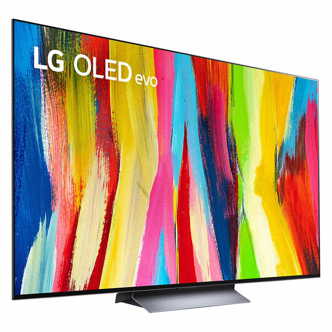 LG 65 Inch Class C2 OLED EVO 4K UHD Smart WEBOS TV 22 OLED65C2AUA - Dark Silver Like New