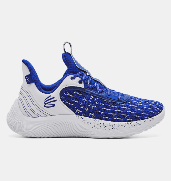 3025631 Under Team Curry 9 Basketball Shoe Unisex Royal/White M6 W7.5 Like New