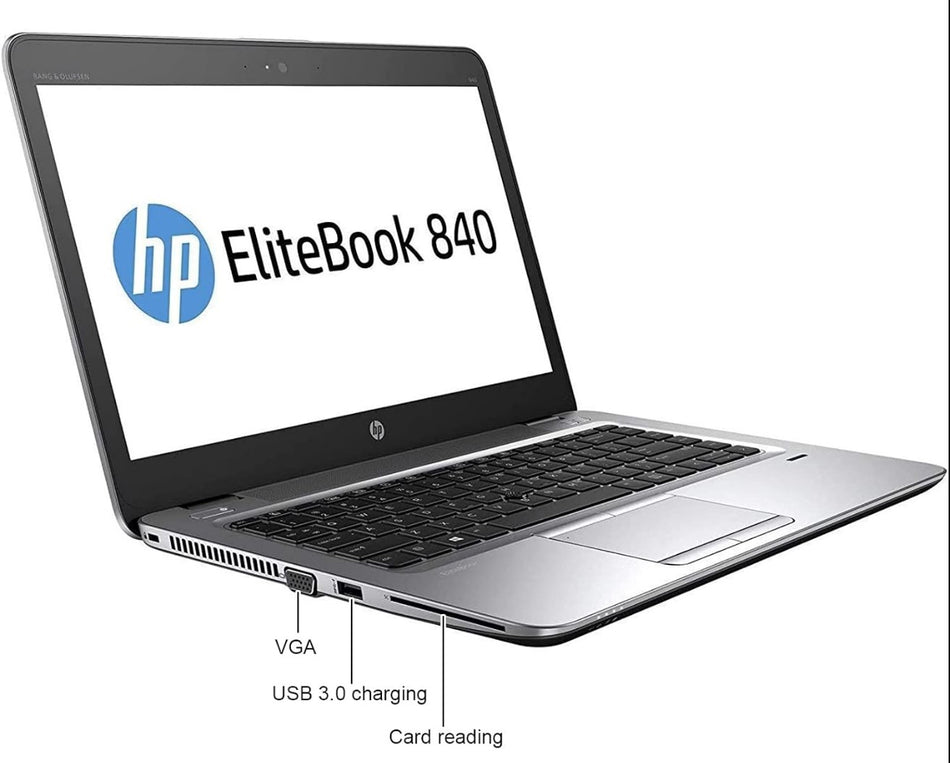 HP EliteBook 840 G3 14.1" HD i7-6600U 16GB RAM 512GB SSD - SILVER Like New