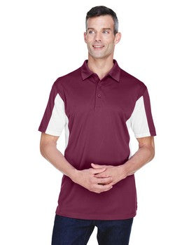 M355 Harriton Men's Side Blocked Micro-Pique Polo New