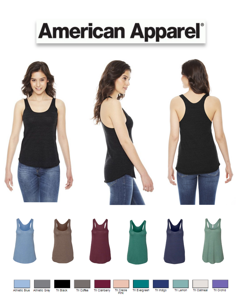 TR308W American Apparel Ladies' Triblend Racerback Tank American Apparel New