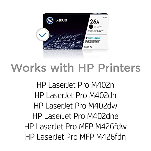 HP 26A Black Toner Cartridge | Works with HP LaserJet Pro M402 Series Like New