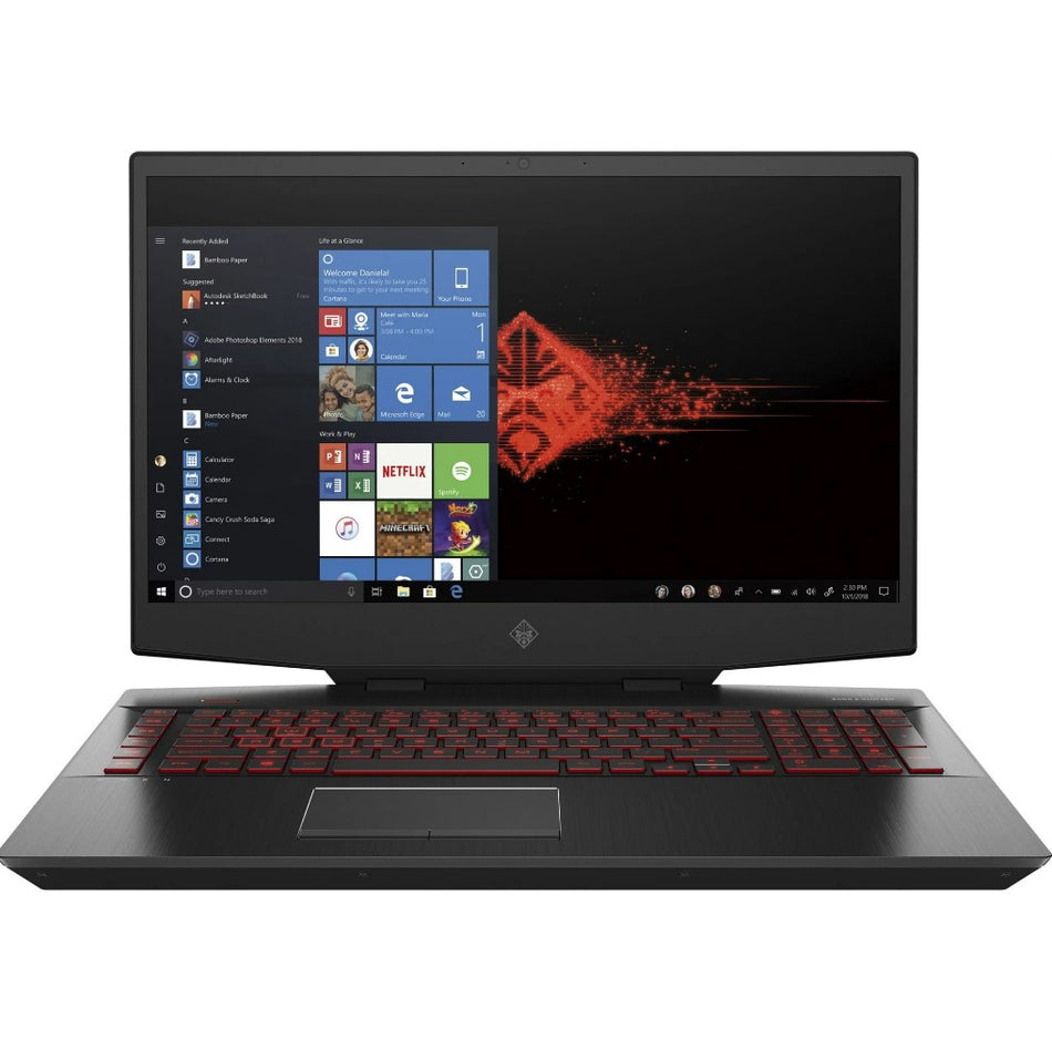 HP OMEN 17-CB0020NR 17" FHD I7-9750H 8GB 128GB SSD 1TB HDD GTX 1660 TI - BLACK Like New