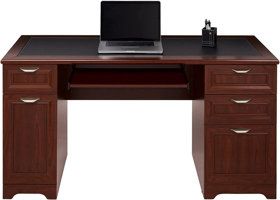 Realspace Magellan 59"W Manager's Desk 281901 Classic Cherry Like New