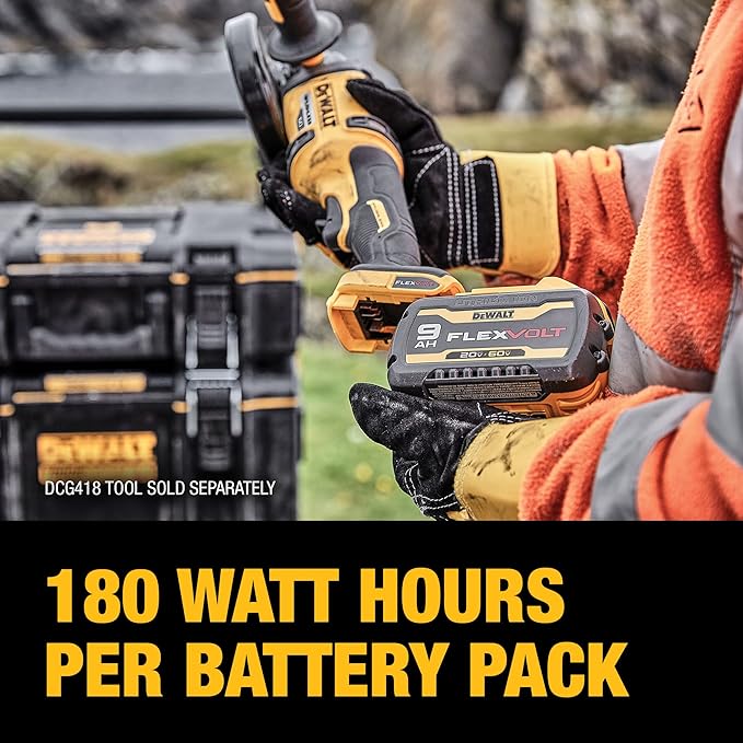 DEWALT FLEXVOLT 20V/60V MAX Battery 9.0-Ah DCB609 - Yellow New