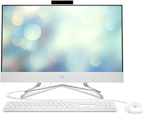 HP AIO 22" 1920x1080 FHD AMD Athlon 3050U 4GB 256GB SSD - White Like New