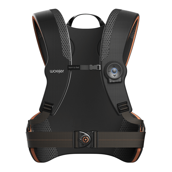 Woojer Vest Edge Hi-FI Haptic Vest Games Music Movies VR WJRVE101 - Black Like New