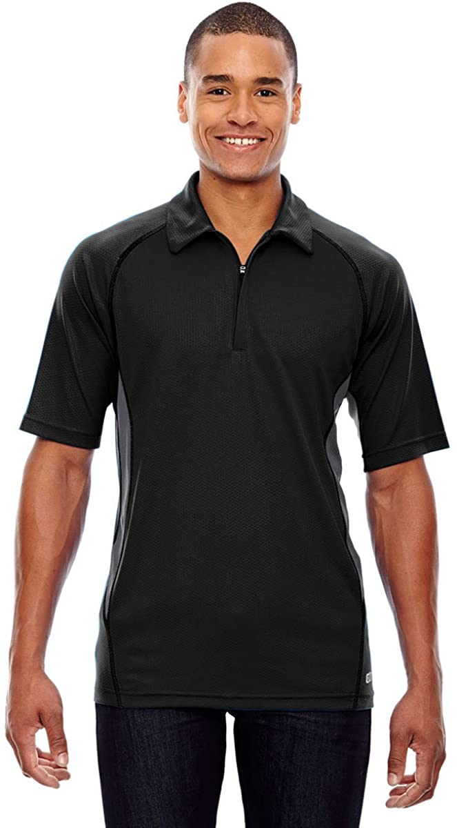 88657 North End Men's Performance Zippered Polo Shirt New