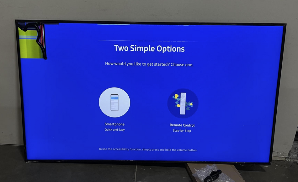 For Parts: Samsung 75" Class The Frame QLED 4k Tizen TV QN75LS03BAFXZA CRACKED SCREEN