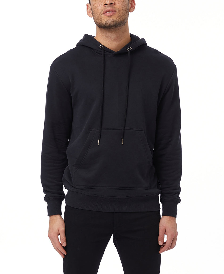 3854MX Hanes Alternative Men's Bryant Pullover Hoodie - Black - L Like New