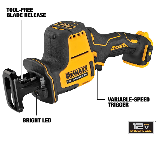 DEWALT XTREME 12V MAX* Reciprocating Saw Cordless Tool Only DCS312B Like New