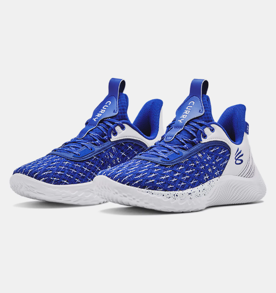 3025631 Under Team Curry 9 Basketball Shoe Unisex Royal/White M6 W7.5 Like New