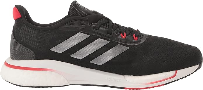 GW9107 Adidas Men's Supernova Running Shoe Black/Night Metallic/Impact Orange 9 Like New