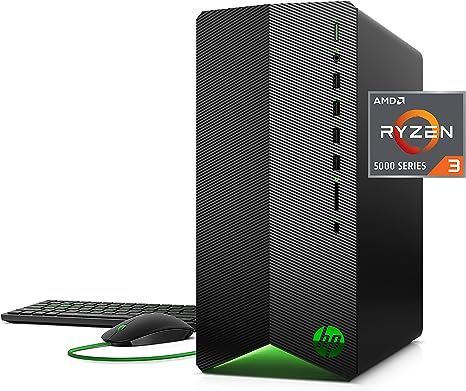 HP Pavilion Gaming Desktop AMD Ryzen 3 5300G 8GB 256GB SSD TG01-2010 - Black