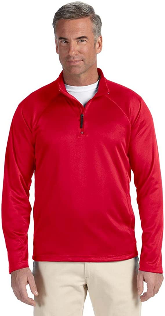 DG440 Devon & Jones Men's Stretch Tech-Shell Compass Quarter-Zip New