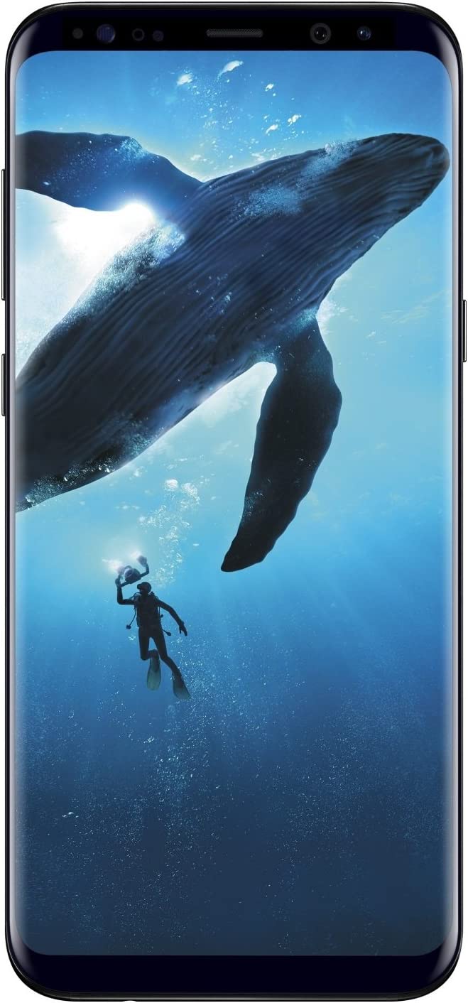 SAMSUNG GALAXY S8 64GB - UNLOCKED - MIDNIGHT BLACK - CRACKED SCREEN/LCD