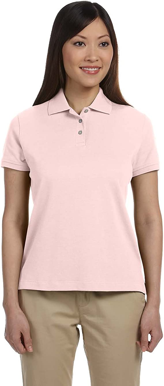 D140SW Devon & Jones Ladies' Solid Perfect Pima Interlock Polo New