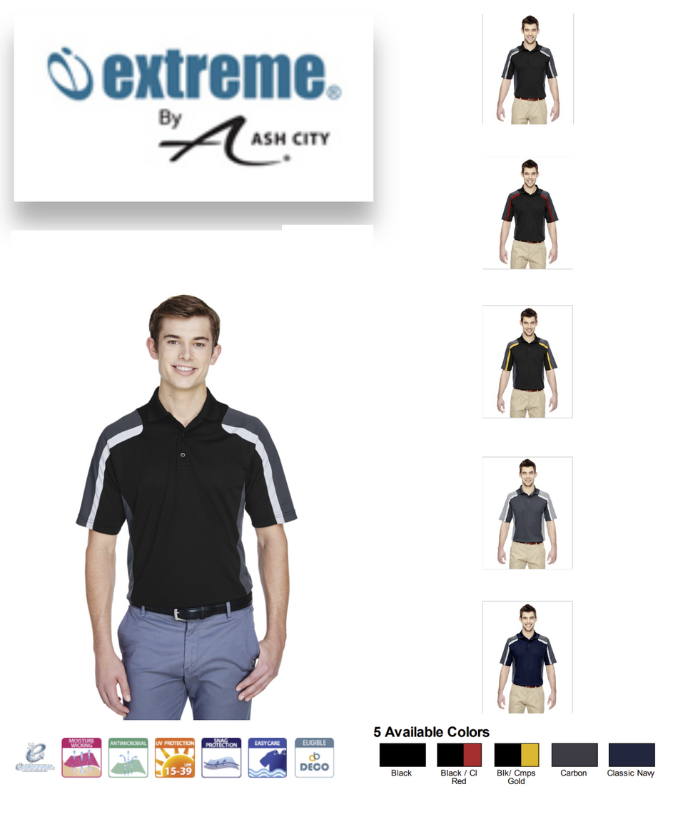 85119 Extreme Men's Eperformance Strike Colorblock Polo New