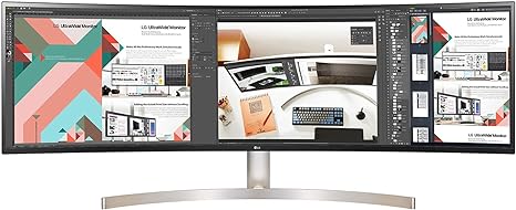 LG Ultrawide Dual QHD Monitor 49" 5120 x1440 Curved - 49WL95C-W Like New