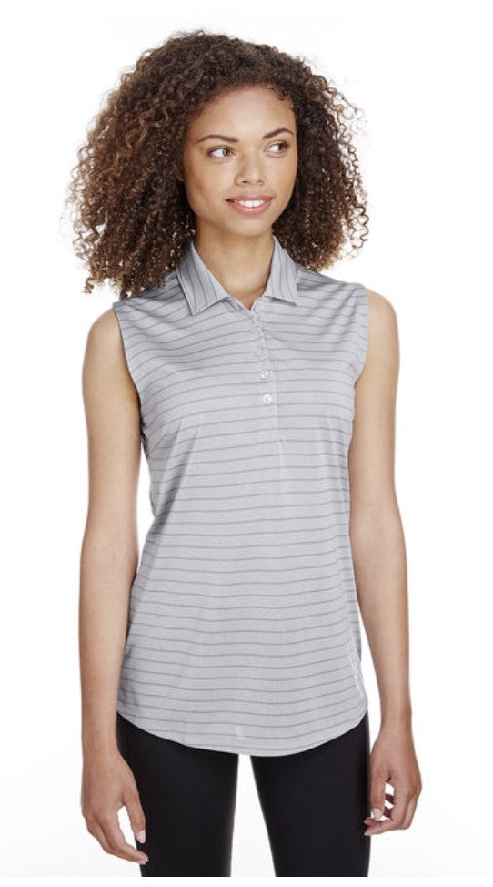 Puma Golf Ladies' Rotation Stripe Sleeveless Polo 597222 New