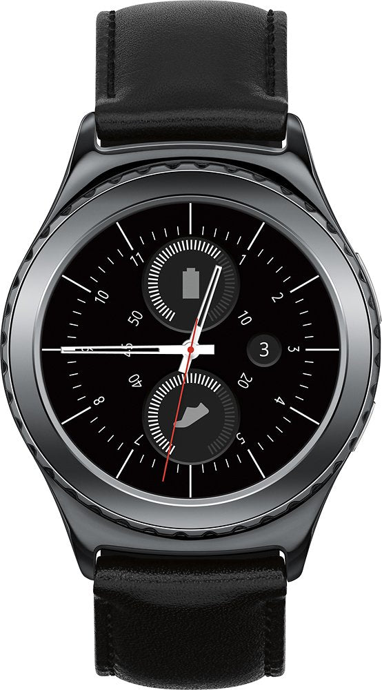 Samsung Gear S2 Classic Smartwatch 44mm Verizon Wireless with Leather Strap Like New