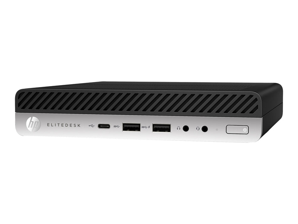 HP ELITEDESK 800 G4 DM MINI PC I7-8700 3.20GHz 16GB RAM 256GB SSD - Black/Silver Like New