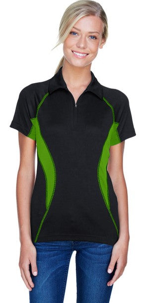 78657 North End Ladies Serac UTK Performance Zippered Polo New