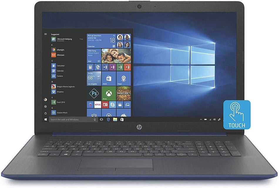 HP LAPTOP 17.3" HD+ TOUCH i5-8265U 1.60GHz 8GB RAM 256GB SSD 17-BY1956CL - BLUE Like New