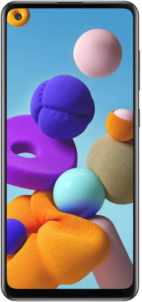 For Parts: Samsung Galaxy A21s SM-A217M 64GB Dual SIM GSM Unlocked BLACK CRACKED SCREEN