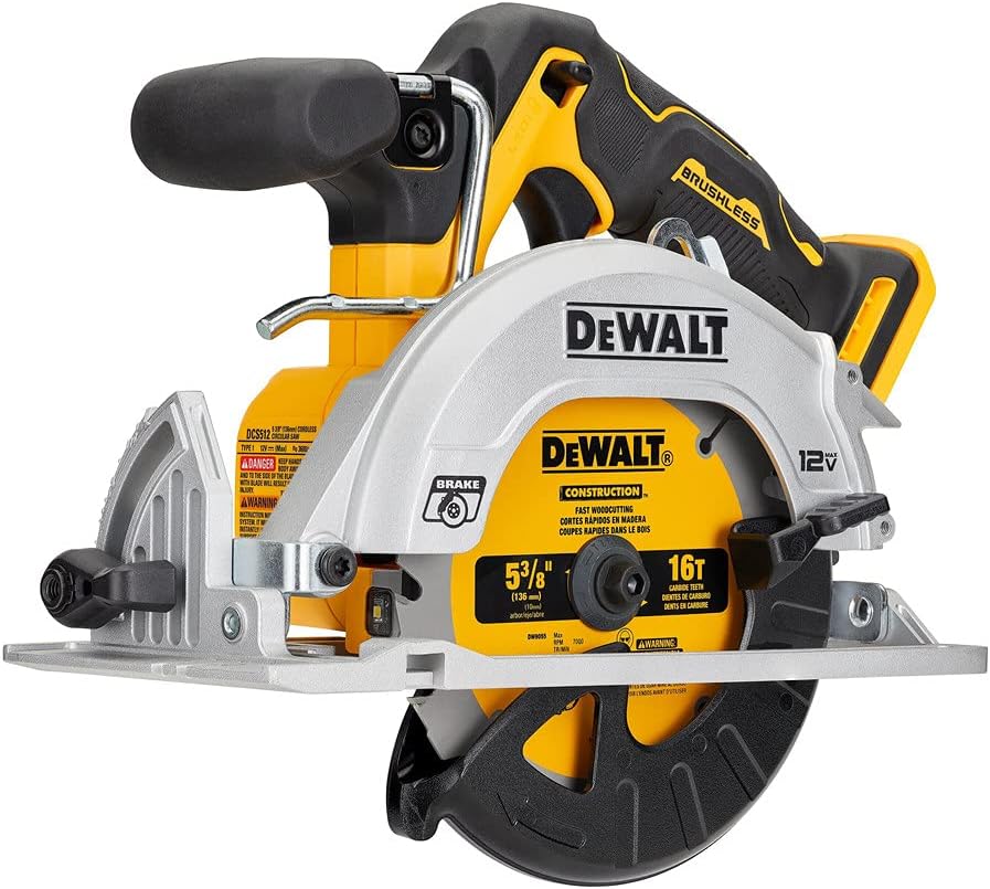 DEWALT XTREME 12V MAX BRUSHLESS 5-3/8" CIRCULAR SAW (Tool Only) DCS512B Like New