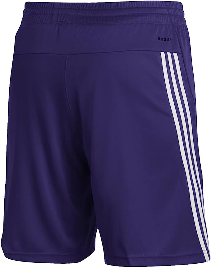 GM2463 Adidas Men's 3-Stripes Knits Shorts Purple/White M Like New