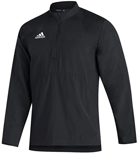 GM1848 Adidas Sideline 21 Long Sleeve 1/4 Zip Black/White S Like New