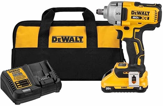 DeWalt 20V 1/2IN MID-Range Impact Wrench KIT DCF891Q1 - BLACK/YELLOW Like New