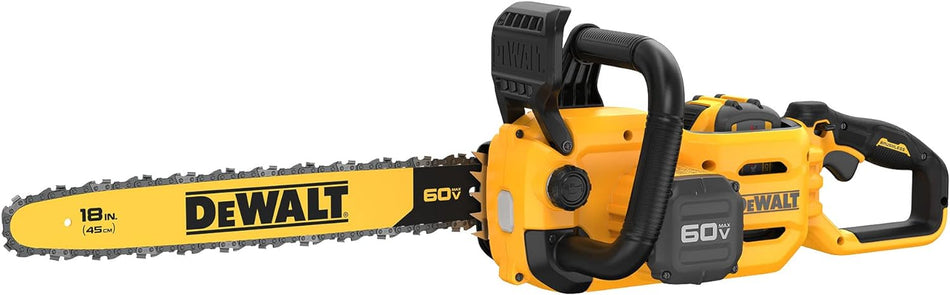 DEWALT 60V FLEXVOLT 18" Brushless Chainsaw - Yellow/Black Like New