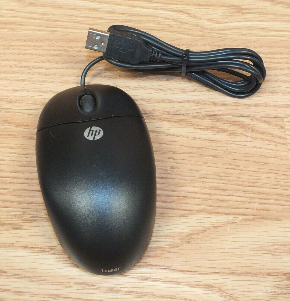 HP (UAL-96) USB Wired Laser Mouse - Black Like New