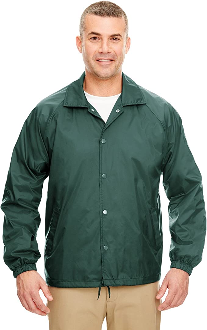 Ultraclub Mens Nylon Coaches Jacket 8944 New