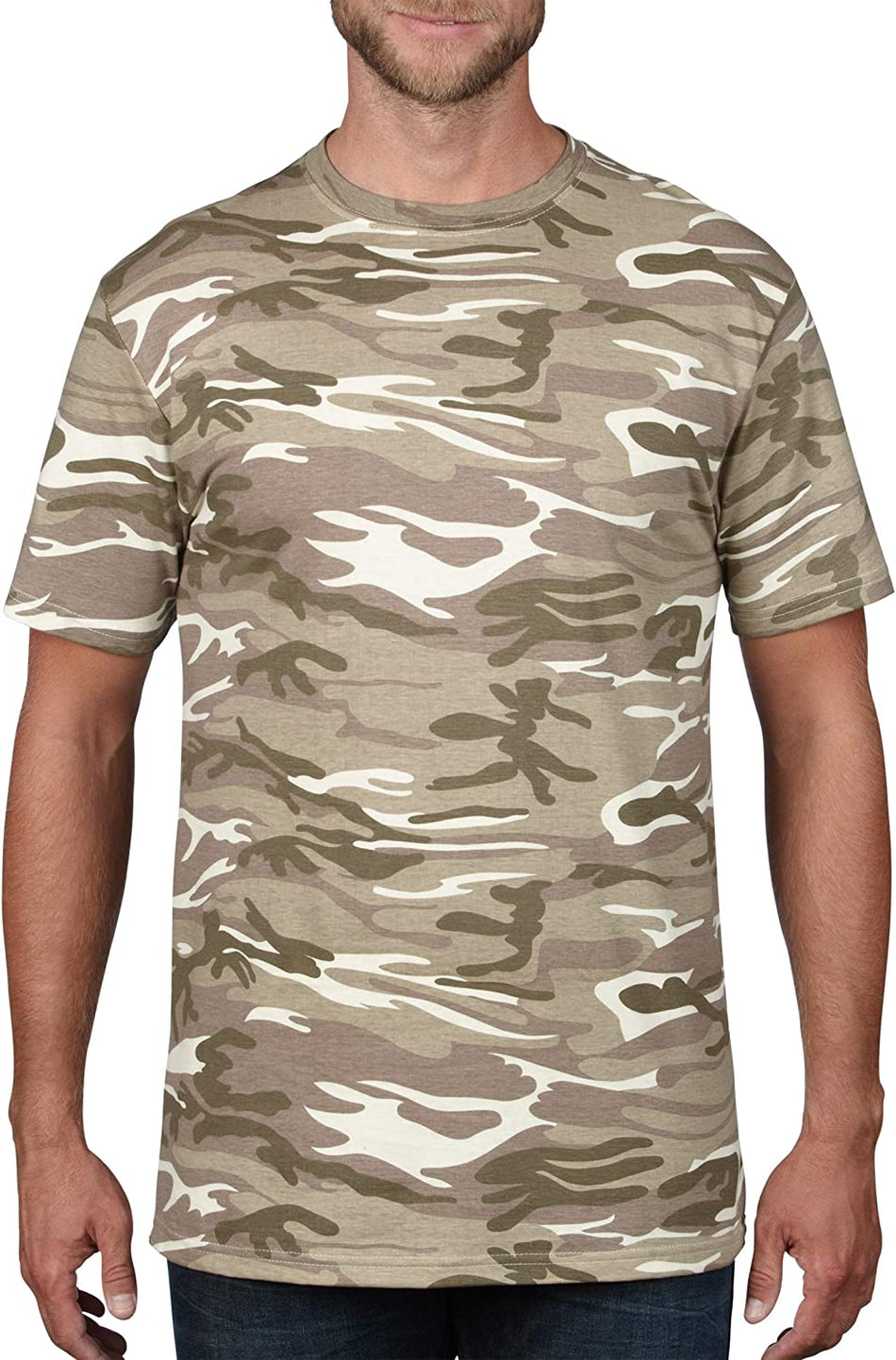 ANVIL 939 4.9OZ RINGSPUN CAMO TEE New