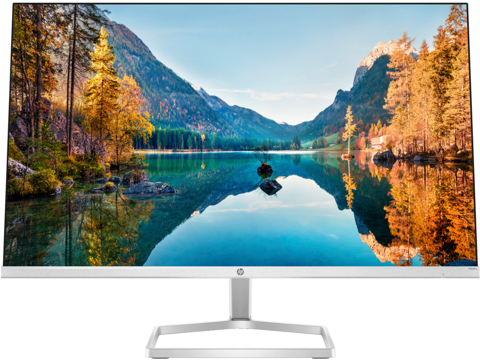 HP M24FW 24" FHD Monitor with AMD FreeSync Technology - Silver Like New