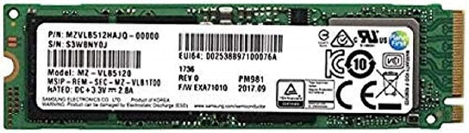 Samsung PM981 Polaris 512GB M.2 PCIe Gen3 NVME (2280) MZVLB512HAJQ-00000 - Green Like New