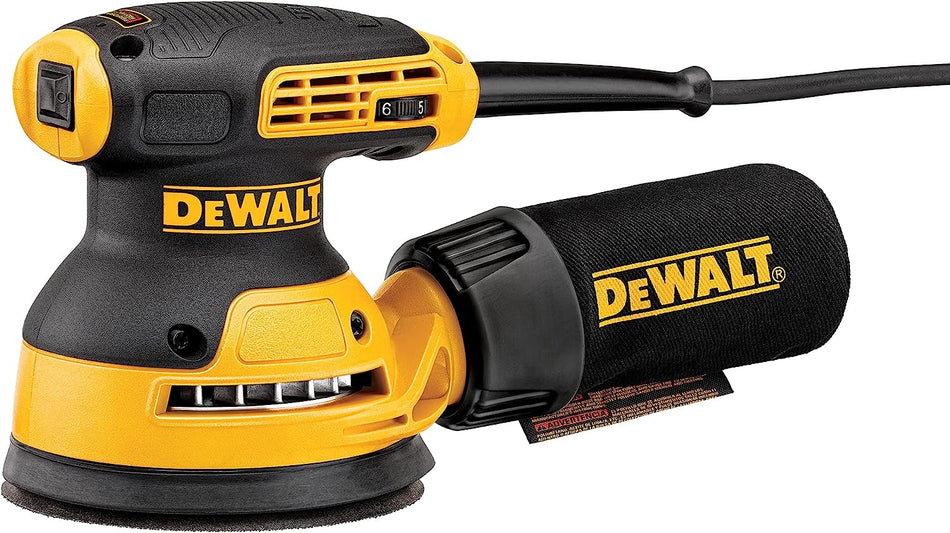 DEWALT Random Orbit Sander, Variable Speed, 5-Inch (DWE6423) -BLACK/YELLOW Like New