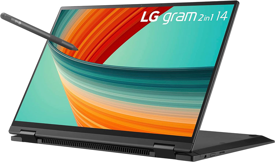 LG Gram 2in1 Lightweight Laptop 14” WUXGA i7-1360P 32GB 1TB SSD - Black Like New