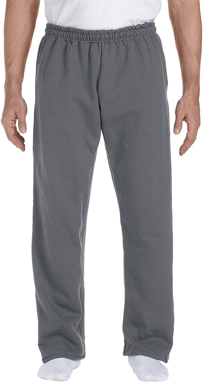 G123 Gildan Adult DryBlend Adult 50/50 Open-Bottom Sweatpant New