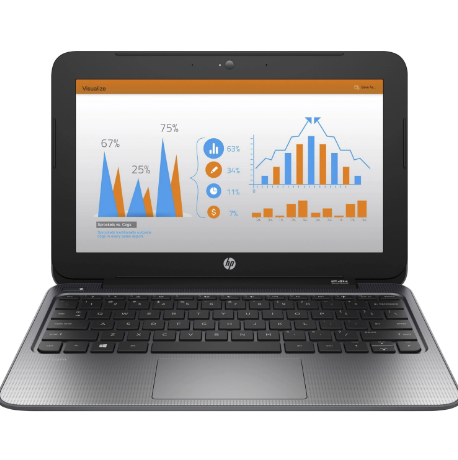 HP STREAM 11 PRO 11.6" HD N2840 2.16GHz 2GB 32GB SSD L3Z44UA#ABA - SILVER/BLACK Like New