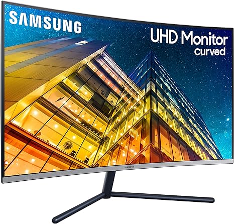 SAMSUNG 32" UR59 Series ViewFinity 4K UHD Monitor Curved LU32R590CWNXZA - BLACK Like New